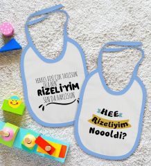 BK Kids Rizeliyim Tasarımlı 2’li Mavi Mama Önlüğü-1