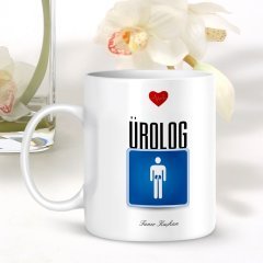 Kişiye Özel Mesleki Ürolog Beyaz Kupa Bardak - 001
