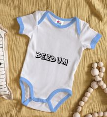 BK Kids Bezdum Tasarımlı Mavi Bebek Body Zıbın-2