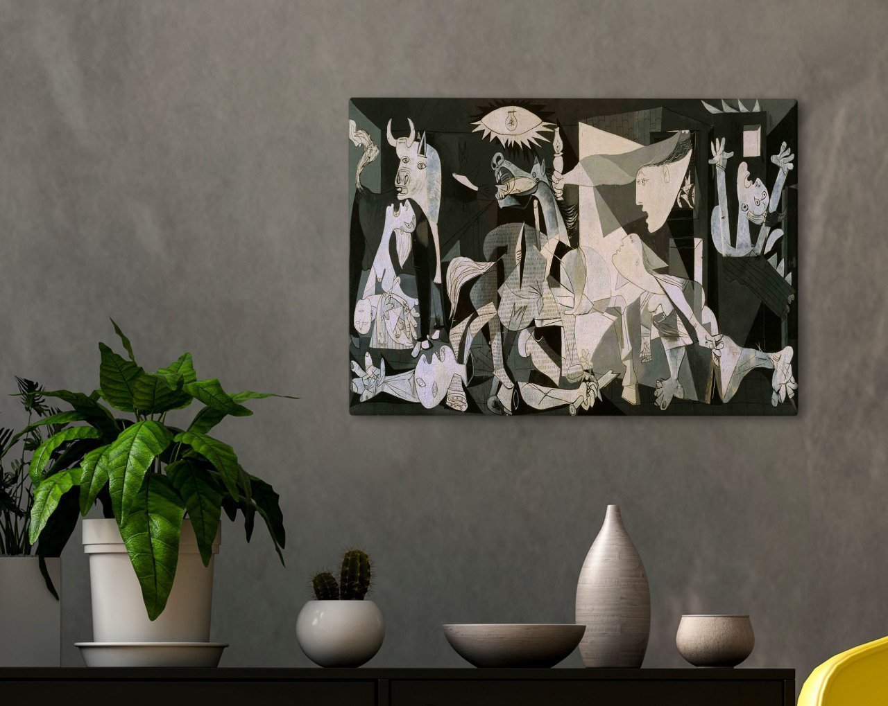 BK Home Pablo Picasso Guernica Tasarımlı Kanvas Tablo 30x50cm-1