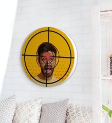 Kişiye Özel Fotoğraflı Eğlenceli 40cm Dart Oyun Seti Model 4