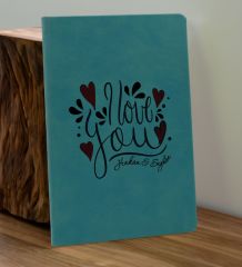 BK Gift Sevgiliye Özel İsimli Turkuaz Defter ve Cam Matara Hediye Seti-13, Sevgiliye Hediye, Sevgililer Günü, Yeni İş Hediyesi