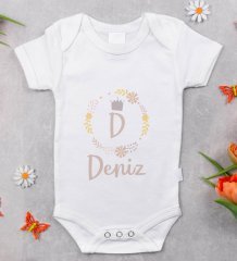 BK Kids Kişiye Özel Fotoğraflı Bebek Yastık ve Bebek Body Zıbın Hediye Seti - Model 7