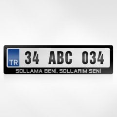 Kişiye Özel Sollama Beni Sollarım Seni Yazılı Plakalık