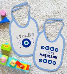BK Kids Mekanın Sahibi Tasarımlı 2’li Mavi Mama Önlüğü-1
