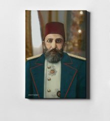 Kişiye Özel Sultan II Abdülhamit Han Kanvas Tablo (50 x 70 cm.) 7