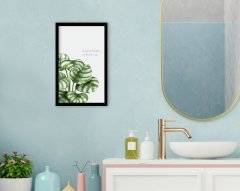 BK Home Banyo Dekoratif Ahşap Siyah Çerçeveli Tablo-10