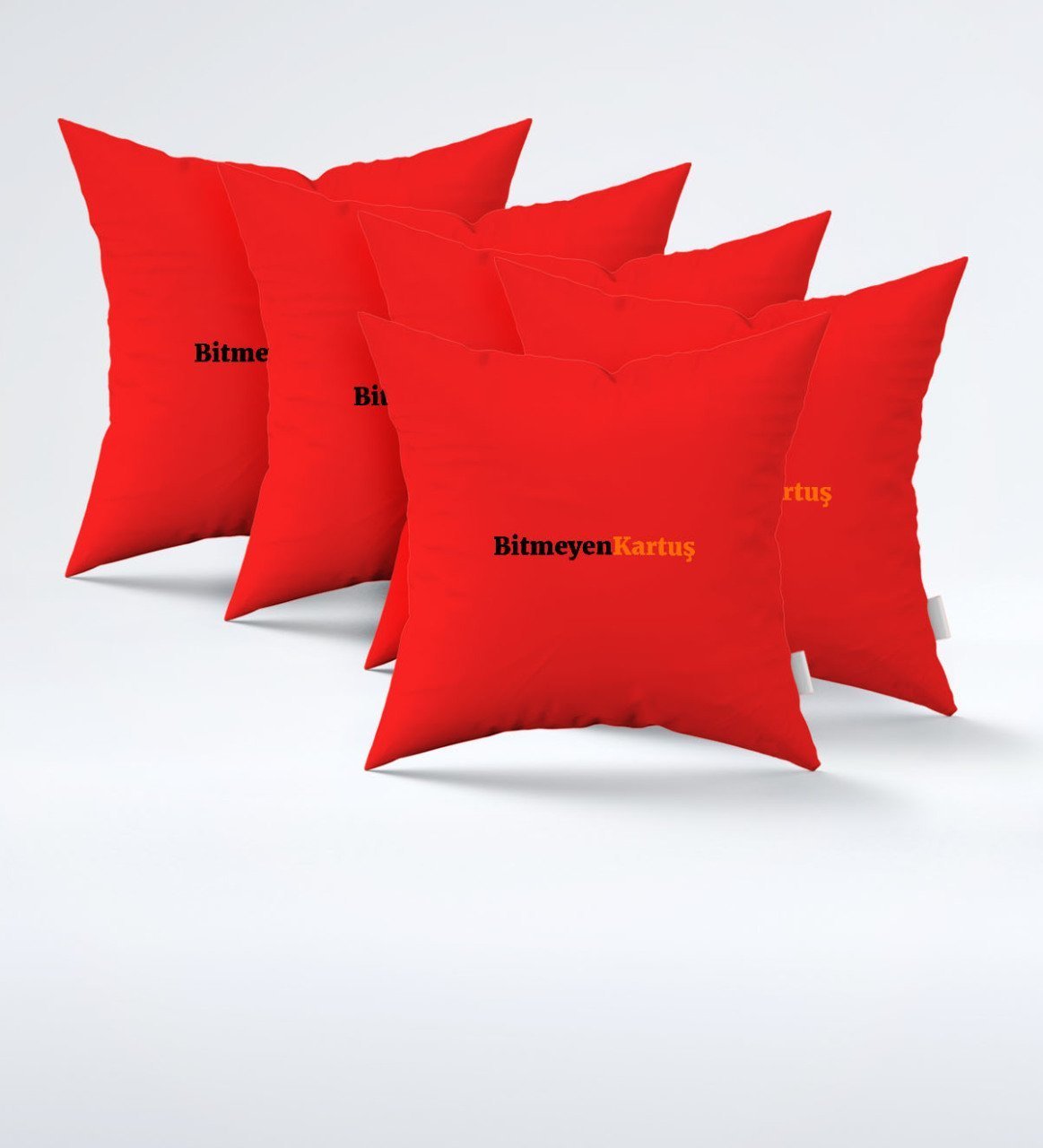 Firmalara Özel Logolu Kırmızı Yastık (5 Adet)