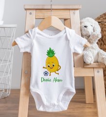 BK Kids Kişiye Özel Fotoğraflı Bebek Yastık ve Bebek Body Zıbın Hediye Seti - Model 5.3