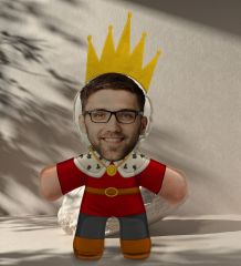 BK Gift Hediye Kutusunda Kişiye Özel Fotoğraflı Kral Bebek Yastık, Arkadaşa Hediye, Sevgiliye Hediye, Doğum Günü Hediyesi