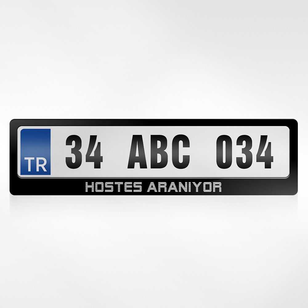 Kişiye Özel Hostes Aranıyor Yazılı Plakalık