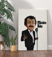 BK Home Müslüm Baba Tasarımlı Kanvas Tablo 70x100cm-6