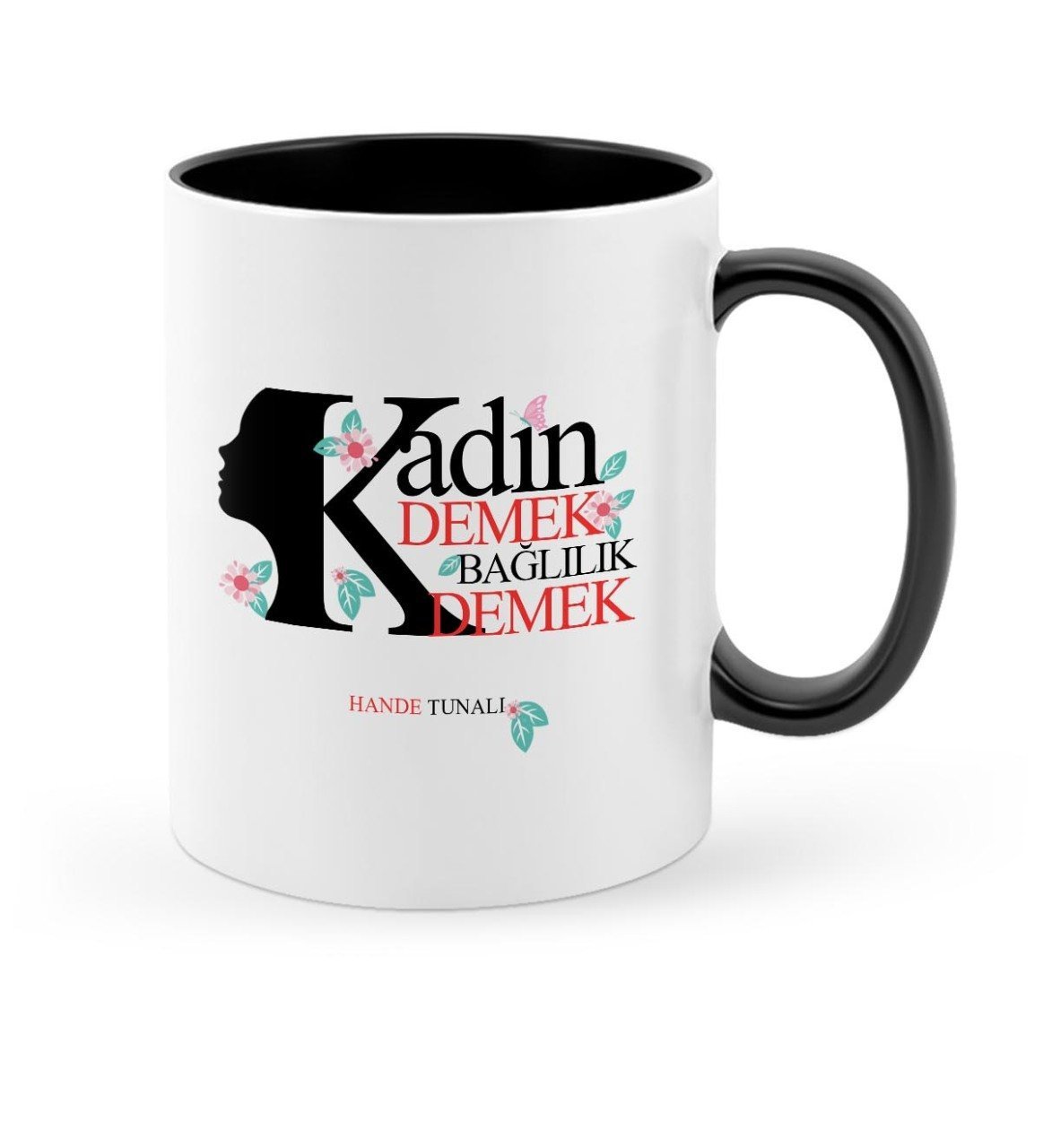 Kişiye Özel Kadınlar Günü Siyah Kupa Bardak - 2