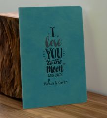 BK Gift Sevgiliye Özel İsimli Turkuaz Defter ve Cam Matara Hediye Seti-7, Sevgiliye Hediye, Sevgililer Günü, Yeni İş Hediyesi