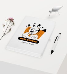 Kişiye Özel Okul Müdürü Temalı Beyaz Defter Kalem Hediye Seti - 2