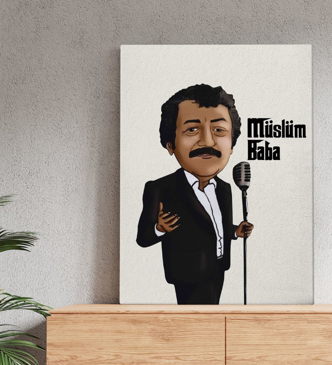 BK Home Müslüm Baba Tasarımlı Kanvas Tablo 50x70cm-6