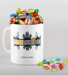 Kişiye Özel Yapım Mühendisi Kupa ve Haribo Şeker Hediye Seti-2