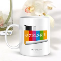 Kişiye Özel Mesleki Tanıtım Uzmanı Beyaz Kupa Bardak - 001