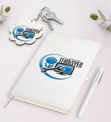 Kişiye Özel Teknisyen Beyaz Defter Kalem Ve Anahtarlık Hediye Seti