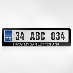 Kişiye Özel Hataylıysan Lütfen Ara Yazılı Plakalık
