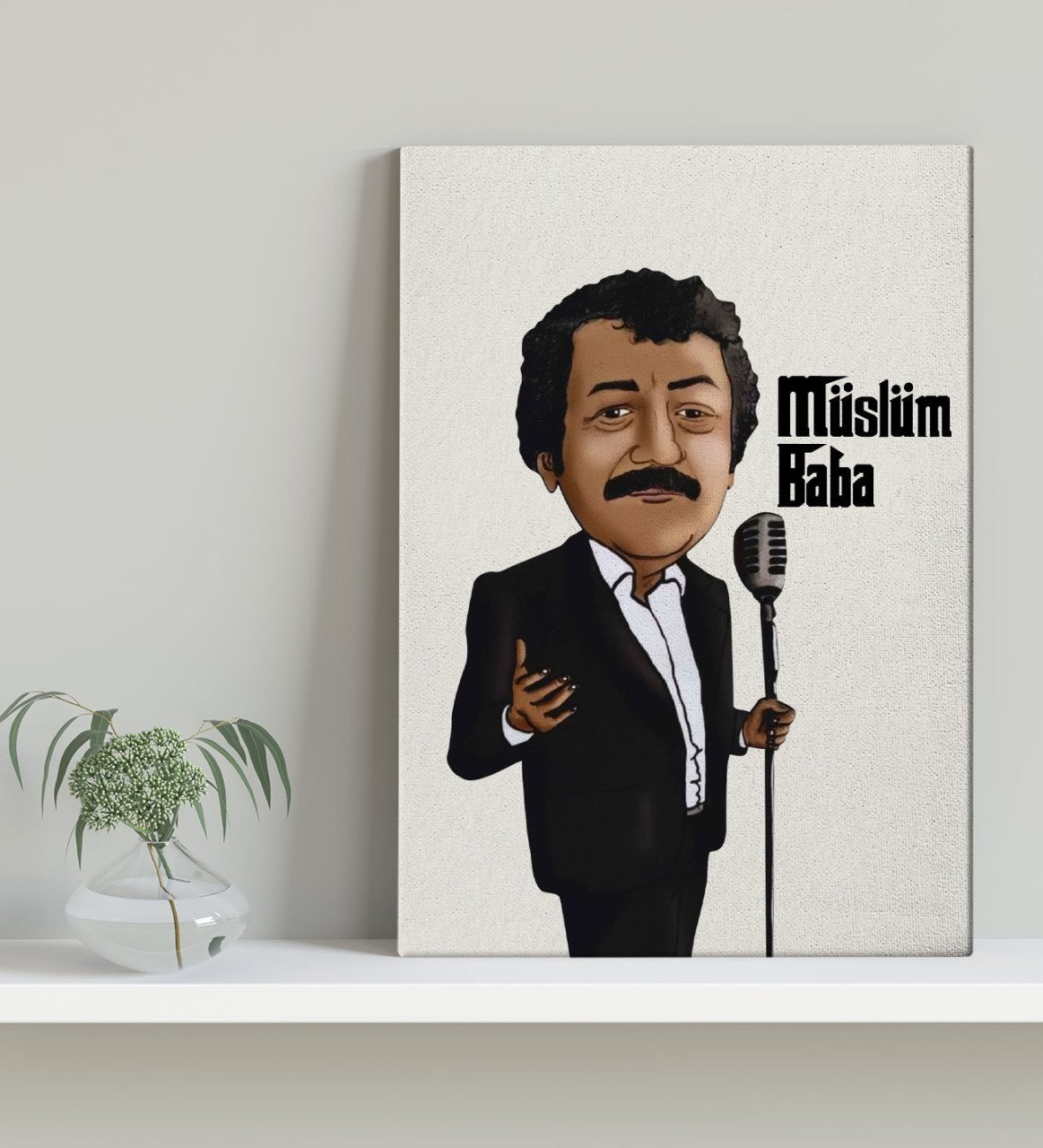 BK Home Müslüm Baba Tasarımlı Kanvas Tablo 30x50cm-6