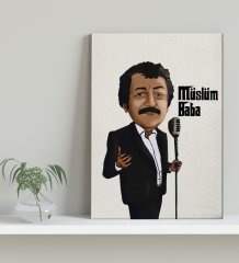 BK Home Müslüm Baba Tasarımlı Kanvas Tablo 30x50cm-6