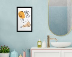 BK Home Banyo Dekoratif Ahşap Siyah Çerçeveli Tablo-5