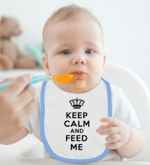 BK Kids Keep Calm Tasarımlı 2’li Mavi Mama Önlüğü-1