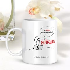 Kişiye Özel Mesleki Spiker Beyaz Kupa Bardak - 002