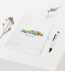 Kişiye Özel Matematik Öğretmeni Temalı Beyaz Defter Kalem Hediye Seti - 2