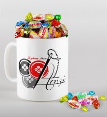 Kişiye Özel Terzi Kupa ve Haribo Şeker Hediye Seti-2