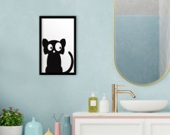 BK Home Banyo Dekoratif Ahşap Siyah Çerçeveli Tablo-2