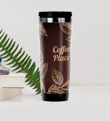 BK Gift Coffee Tasarımlı Çelik Termos Bardak-11