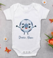 BK Kids Kişiye Özel Fotoğraflı Bebek Yastık ve Bebek Body Zıbın Hediye Seti - Model 4.1