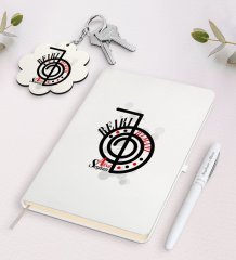 Kişiye Özel Reiki Uzmanı Beyaz Defter Kalem ve Anahtarlık Hediye Seti-1