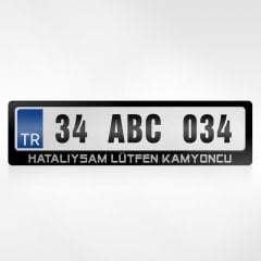 Kişiye Özel Hatalıysam Lütfen Kamyoncu Yazılı Plakalık