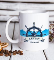 Kişiye Özel Kaptan Beyaz Kupa Bardak-9