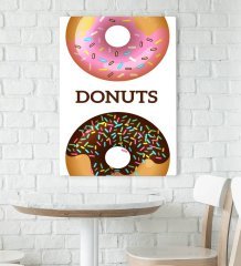 BK Gift Cafe & Bar & Restaurant Konseptli Kanvas Tablo 70x100cm-24