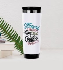 BK Gift Coffee Tasarımlı Çelik Termos Bardak-6