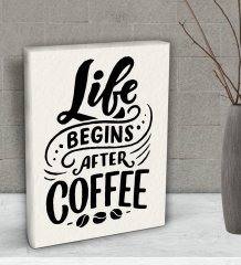 BK Gift Coffee Tasarımlı Dekoratif Mini Kanvas Tablo 15x20cm-49