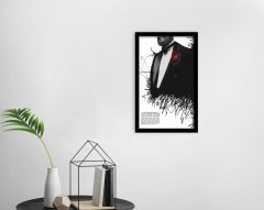 BK Home Godfather Baba Tasarımlı Dekoratif Ahşap Siyah Çerçeveli Tablo-21