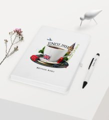 Kişiye Özel İngilizce Öğretmeni Temalı Beyaz Defter Kalem Hediye Seti - 8