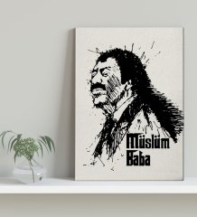 BK Home Müslüm Baba Tasarımlı Kanvas Tablo 30x50cm-3