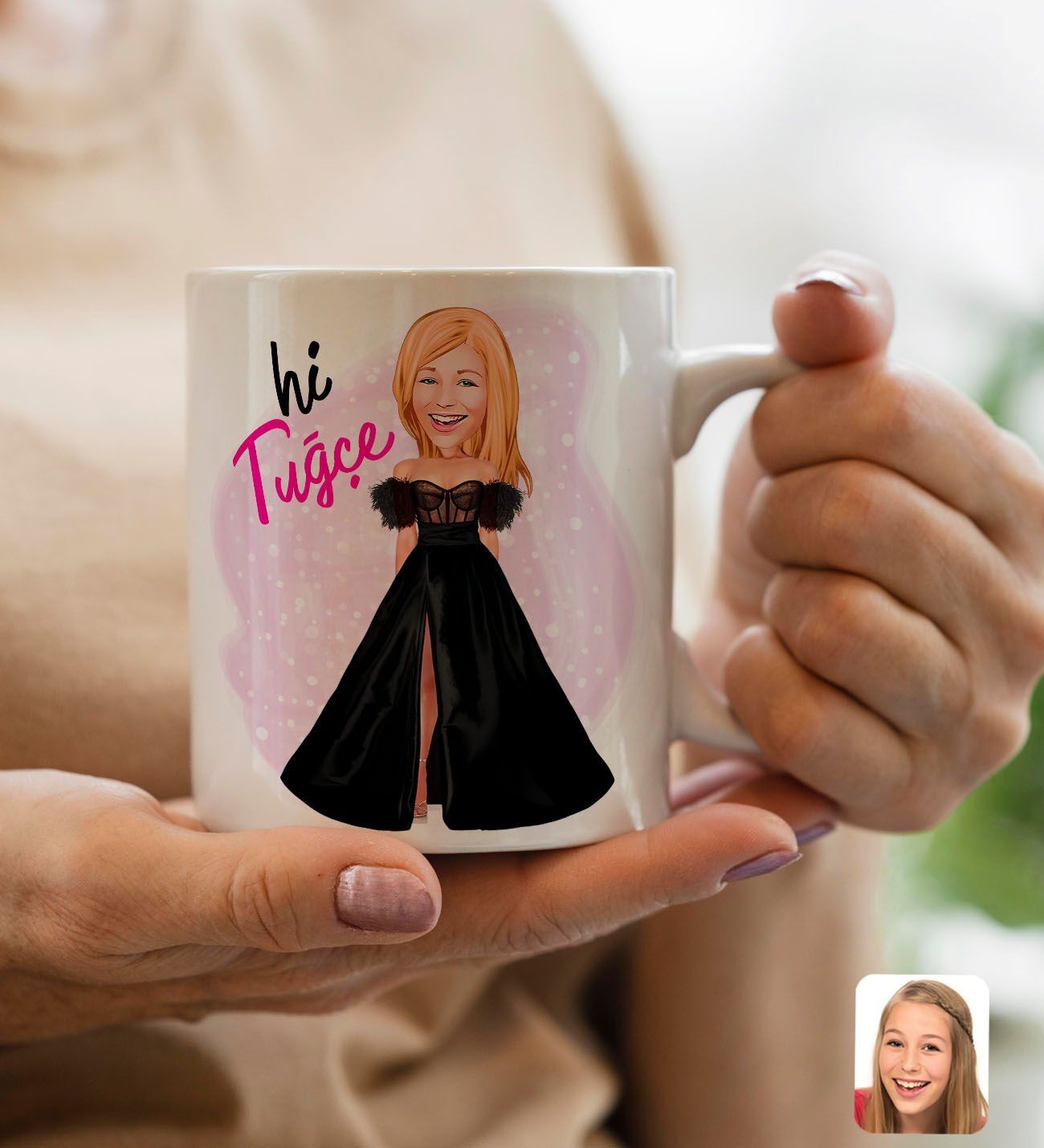 Bk Gift Kişiye Özel Barbie Karikatürlü Beyaz Kupa Bardak-3, Barbie Filmi, Barbie Hediyelik Eşya, Arkadaşa Hediye