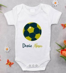 BK Kids Kişiye Özel Fotoğraflı Bebek Yastık ve Bebek Body Zıbın Hediye Seti - Model 2.5