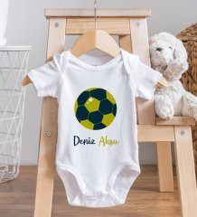 BK Kids Kişiye Özel Fotoğraflı Bebek Yastık ve Bebek Body Zıbın Hediye Seti - Model 2.5