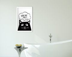BK Home Banyo Dekoratif Ahşap Beyaz Çerçeveli Tablo-29