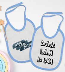 BK Kids Darlandum Tasarımlı 2’li Mavi Mama Önlüğü-1