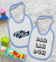 BK Kids Darlandum Tasarımlı 2’li Mavi Mama Önlüğü-1