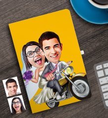 Kişiye Özel Evleniyoruz Karikatürlü Defter-8